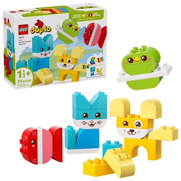LEGO Duplo | 3-in-1 Creative Cute Pets (24 pieces) | 10477