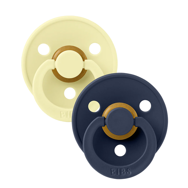 BIBS  2-Pack Latex Pacifiers | Colour Collection | Size 2 (6-18 months)