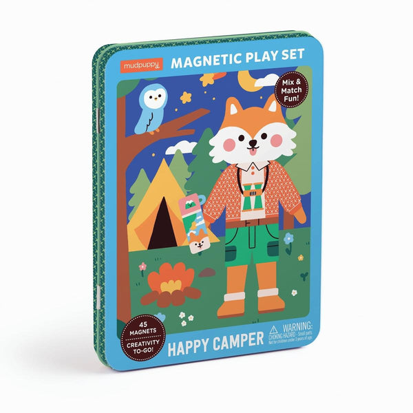 Mudpuppy Magnetic Tin Play Sets | Happy Camper