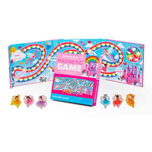 Unicorn-themed magnetic game set with colorful packaging on a white background
