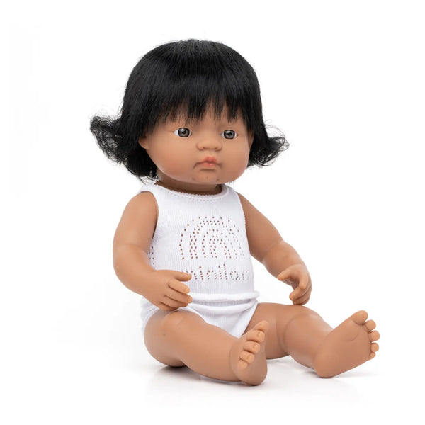 Miniland Baby Doll Hispanic Girl 15"