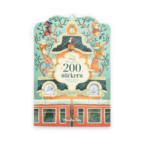 Moulin Roty | La Bande a Jojo | Colouring book with 200 stickers