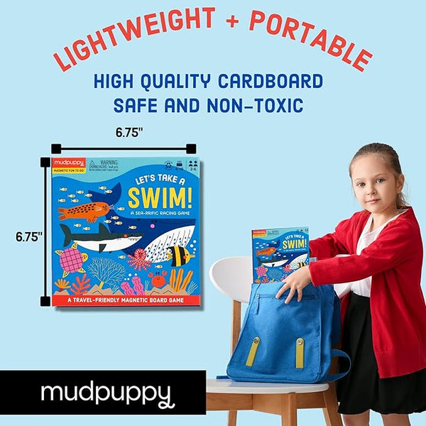 Mudpuppy Magnetic Board Game | Let’s Take A Swim