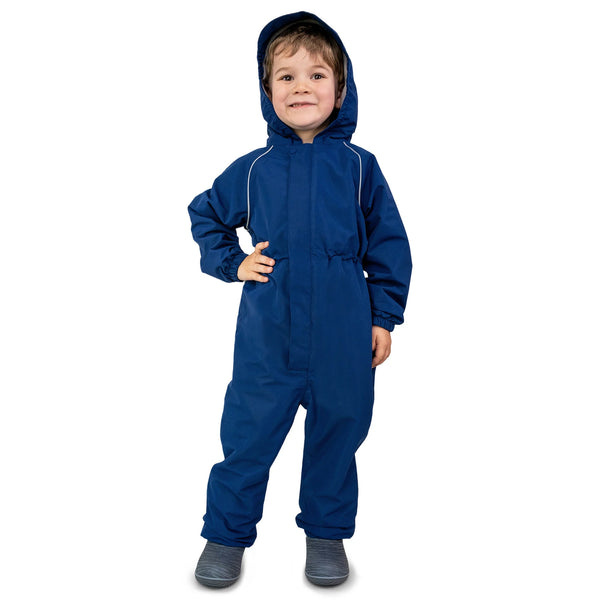 Jan and Jul Cozy-Dry Waterproof Fleece-Lined Rain Suit | Nebula Blue