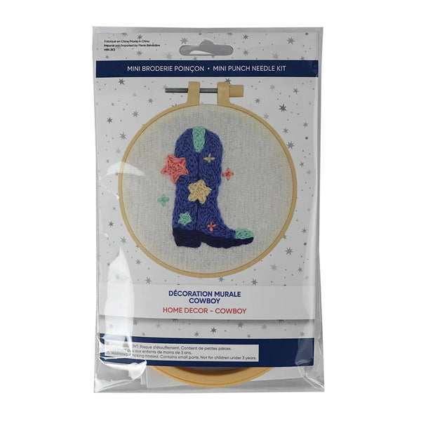 Mini Punch Needle Kit | Cowboy Boot