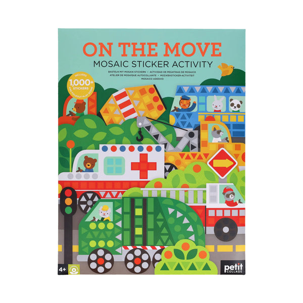 Petit Collage | On the Move Mosaic Sticker Activity