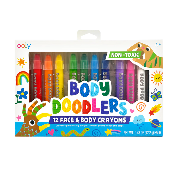 Ooly | Body Doodlers Face & Body Crayons 12pk