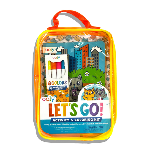 Ooly | Let's Go! Activity and Colouring Kit | Kitty in the City
