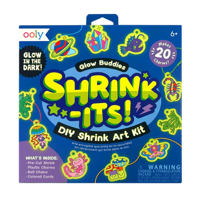 Ooly | Shrink-Its! DIY Shrink Art Kit | Glow Buddies