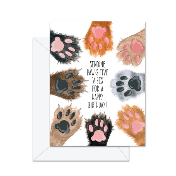 Jaybee Design Card | Sending Paw-sitive Vibes for a Happy Birthday!