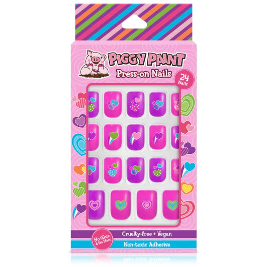 Piggy Paint | Press-on Nails | Happy Hearts