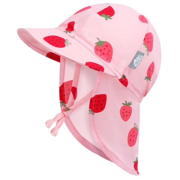 Jan and Jul Sun Soft UV Baby Cap | Pink Strawberry