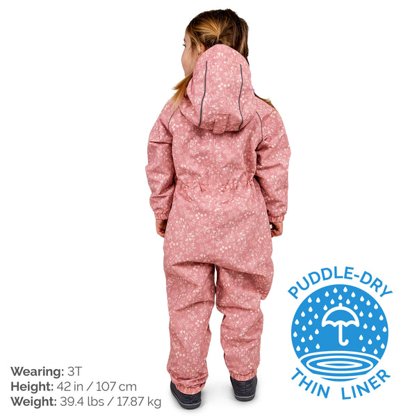 Jan and Jul Puddle-Dry Single-Layer Waterproof Rain Suit | Prairie Flowers
