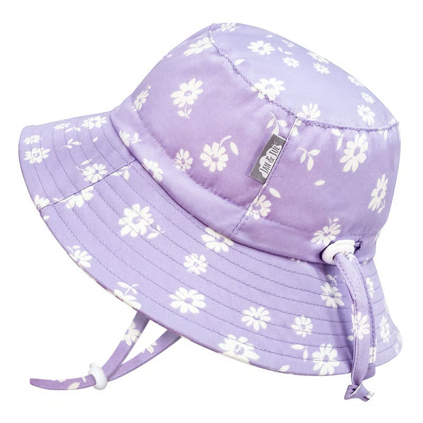 Jan and Jul Cotton Bucket Hat | Purple Daisy
