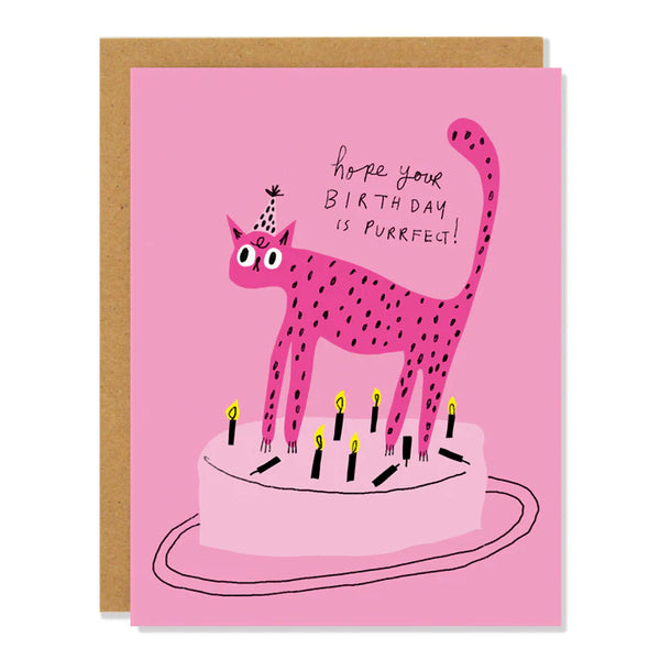 Badger and Burke Greeting Card | Purrfect Birthday