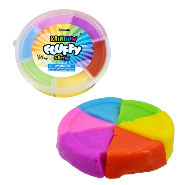 Toysmith Rainbow Fluffly Slime