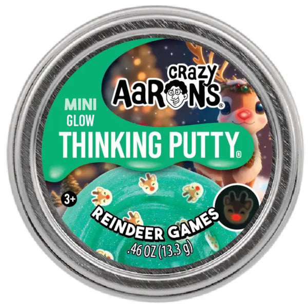 Crazy Aarons | Holiday Tin Stocking Stuffer Thinking Putty