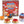 The image shows the 'Riddle MOO This!' board game set, including a box with a cow and a horse on the front, and three circular buzzers in red, black, and gold colors, along with double-sided cards.