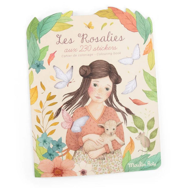 Moulin Roty | Les Rosalies | Colouring Book with 230 Stickers