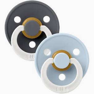 BIBS  2-Pack Latex Pacifiers | Colour Collection | Size 1 (0-6 months)