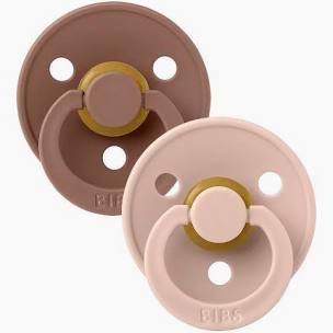 BIBS  2-Pack Latex Pacifiers | Colour Collection | Size 2 (6-18 months)