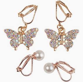Great Pretenders Boutique Butterfly Clip Earrings
