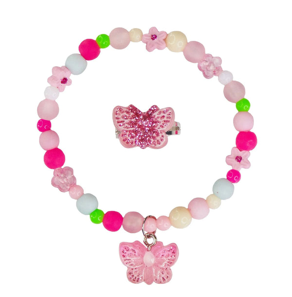 Great Pretenders Sparkle Butterfly Bracelet and Ring Set