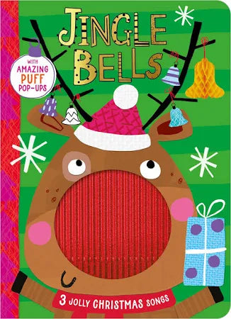 Make Believe Ideas | Jingle Bells Board Book with Amazing Puff Pop-Ups