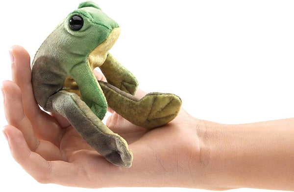 Folkmanis Finger Puppet | Mini Sitting Frog