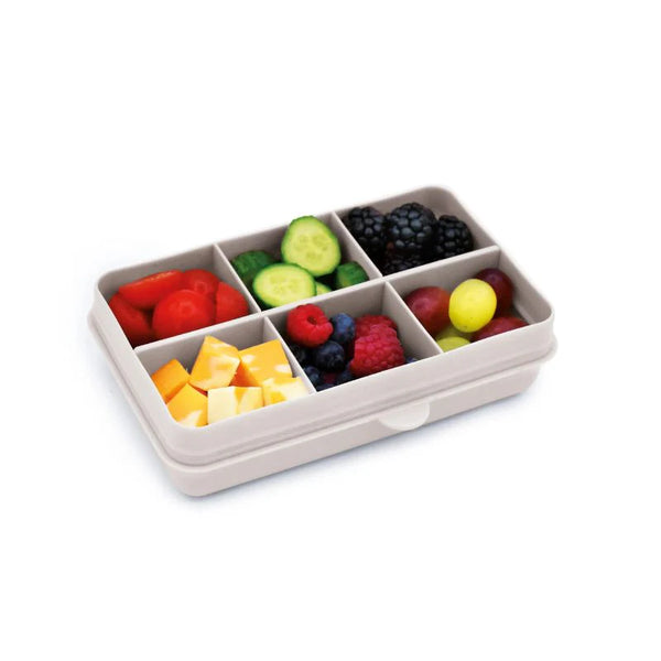 Melii Snackle Box | 6-Compartment | Ivory