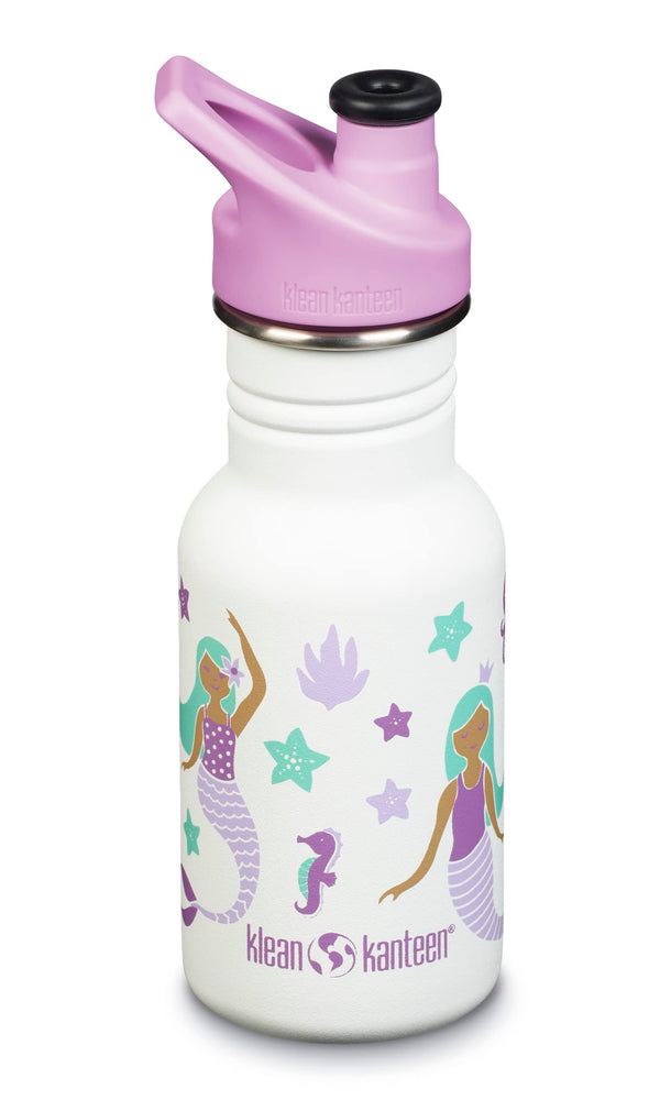 Klean Kanteen 12oz Kid Classic Water Bottle with Sport Cap | Mermaid