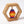 Wooden toy with rainbow-colored rings inside a hexagonal wooden holder on a white background