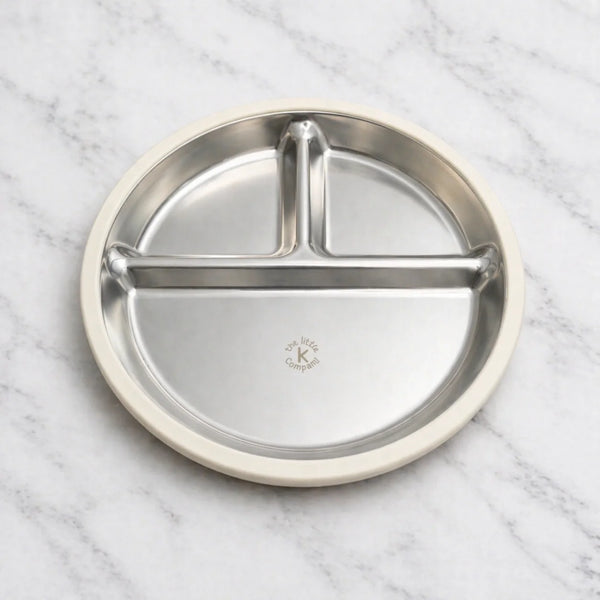 Minika | Stainless & Silicone Suction Plate | Shell