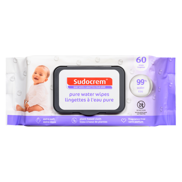 Sudocrem | Pure Water Baby Wipes 60pk