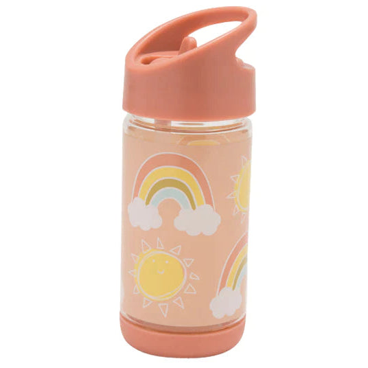 SugarBooger | Flip and Sip Tritan Water Bottle | Rainbows and Sunshine