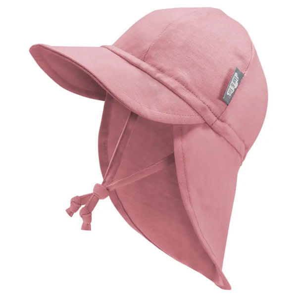 Jan and Jul | Sun Soft Cotton Baby Cap | Dusty Rose