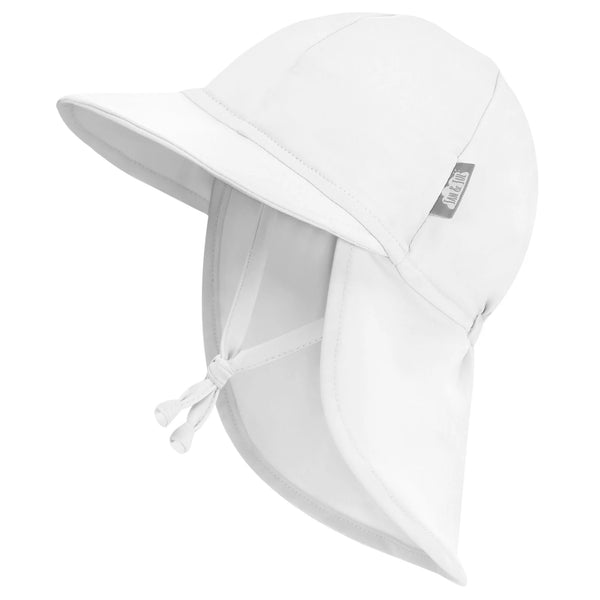 Jan and Jul Sun Soft UV Baby Cap | White