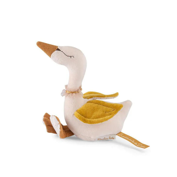 Moulin Roty | Petite Ecole de Danse Swan Rattle with Gold Wings
