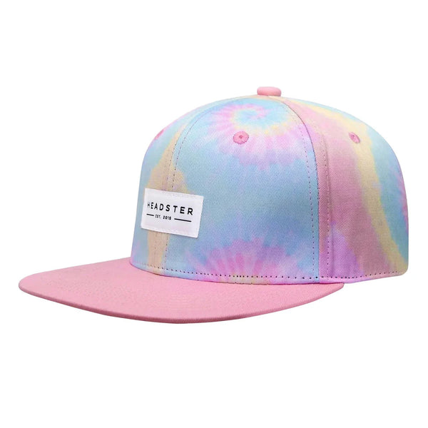 Headster Adjustable Kids Caps | Tie Dye Pink