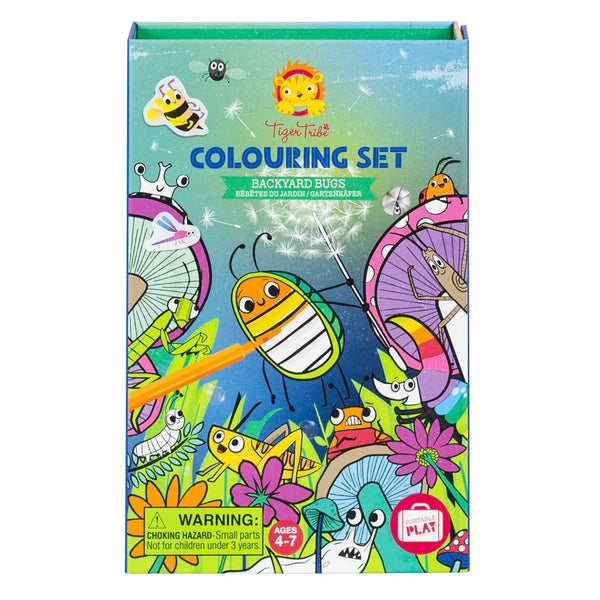 Tiger Tribe | Colouring Set | Backyard Bugs