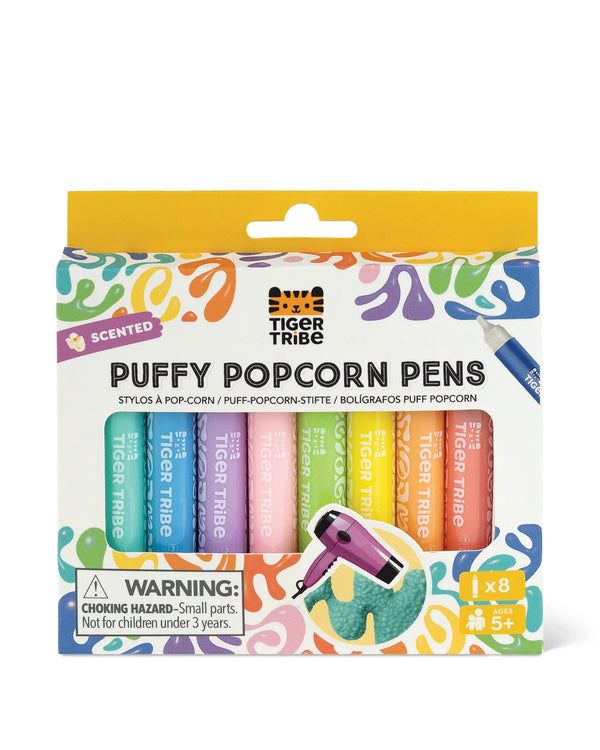Tiger Tribe | Scented Puffy Popcorn Pens 8pk