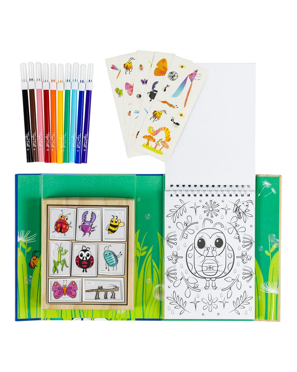 Tiger Tribe | Colouring Set | Backyard Bugs