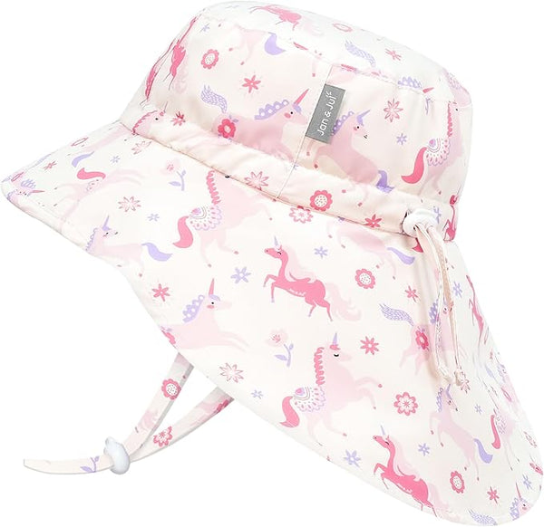 Jan and Jul Gro-With-Me Aqua-Dry, Water-Repellent Adventure Hat | Unicorn