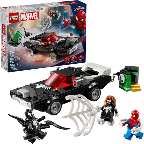 LEGO Marvel |  Spider-Man vs. Venom Muscle Car | 76309 (254 pieces)