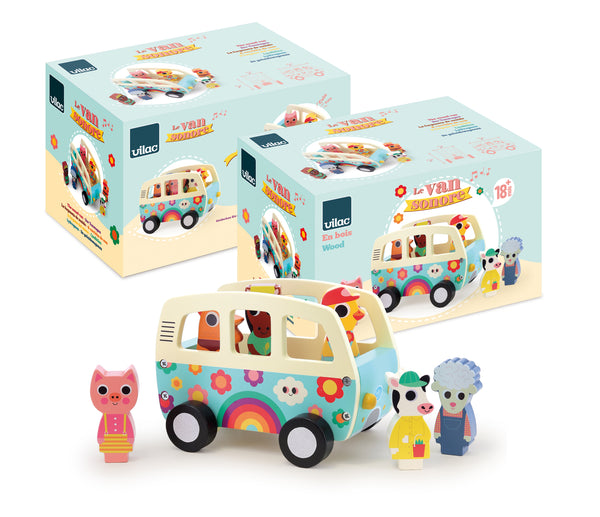 Vilac | Wooden Van With Animal Sounds