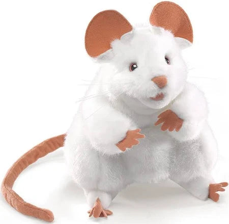 Folkmanis Hand Puppet | White Mouse