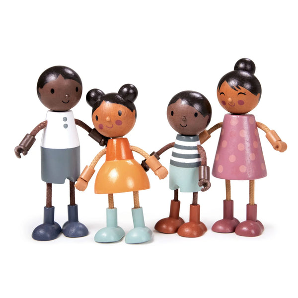 Tender Leaf Wooden Doll Family