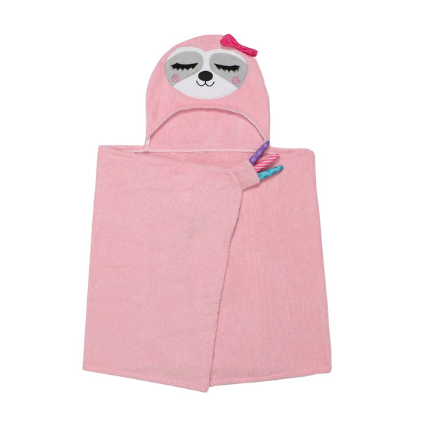 Zoocchini| Kids Plush Terry Hooded Bath Towel |Sadie the Sloth| 2-6 years