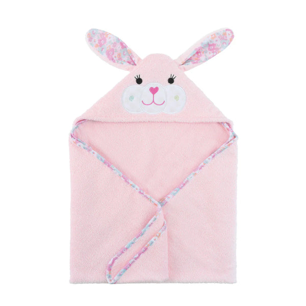 Zoocchini | Kids Plush Terry Hooded Bath Towel | Beatrice the Bunny 2-6 years