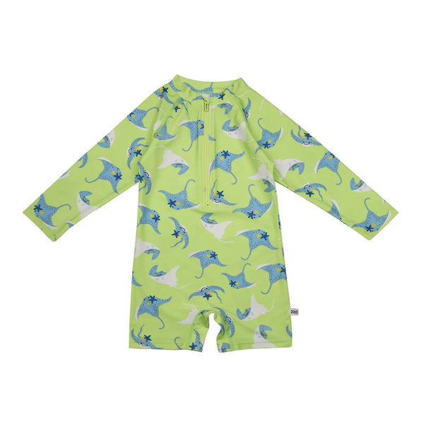 Zoocchini | Rashguard One Piece Printed Swimsuit | Stingray